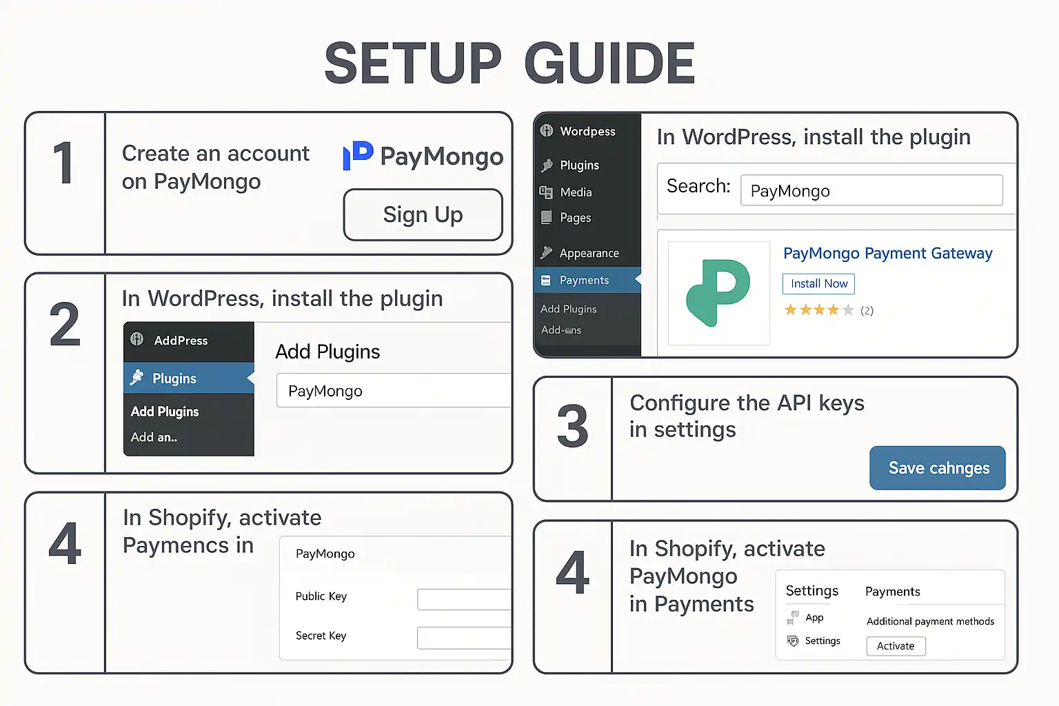 PayMongo Payment Gateway: WordPress & Shopify Setup Guide